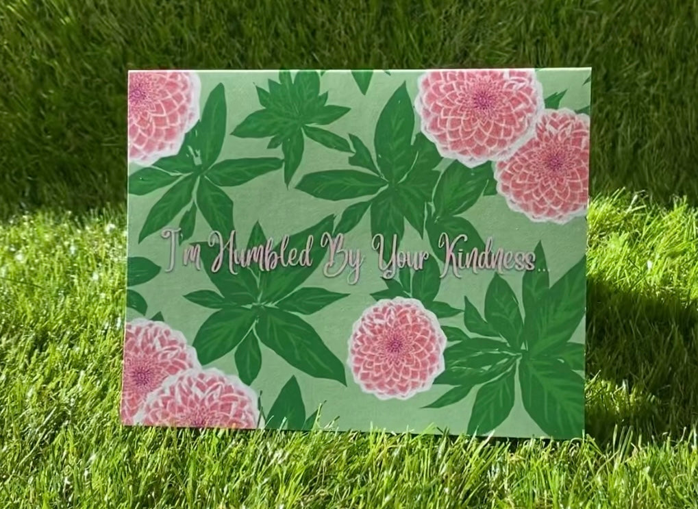 I'm Humbled By Your Kindness... CTracyLouie Thank You Cards + Envelope, Set of 8, Original Artwork, Blank Interior