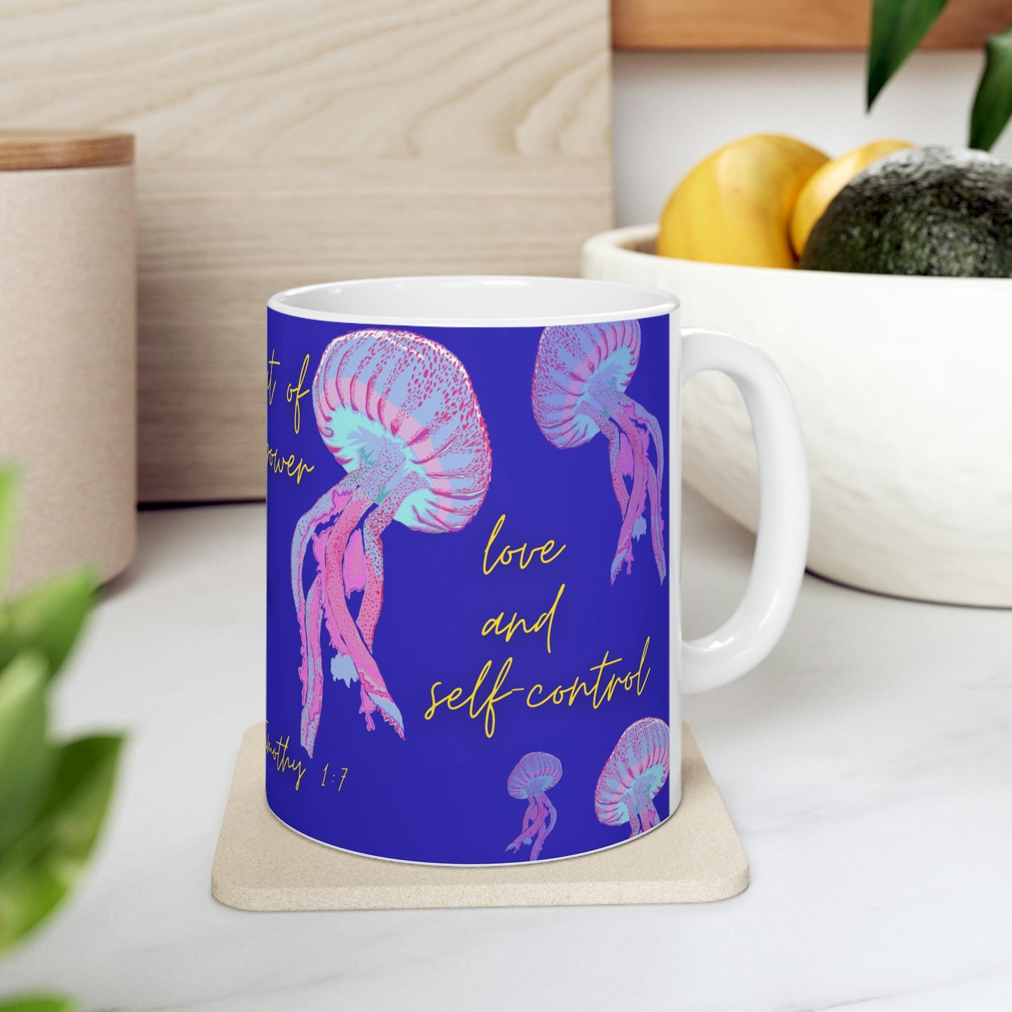 Self-Control Fruit of the Spirit Ceramic Mug 11oz.