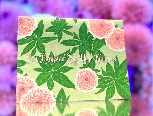 I'm Humbled By Your Kindness... CTracyLouie Thank You Cards + Envelope, Set of 8, Original Artwork, Blank Interior